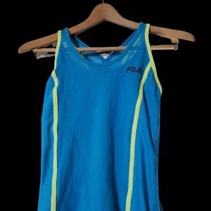 FILA Womens Tennis Razor Back Tank Top Sports Bra XSmall